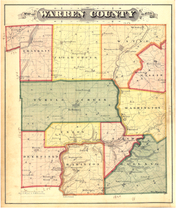 Warren County Ohio Gis Warren County Genealogical Society Map Resources