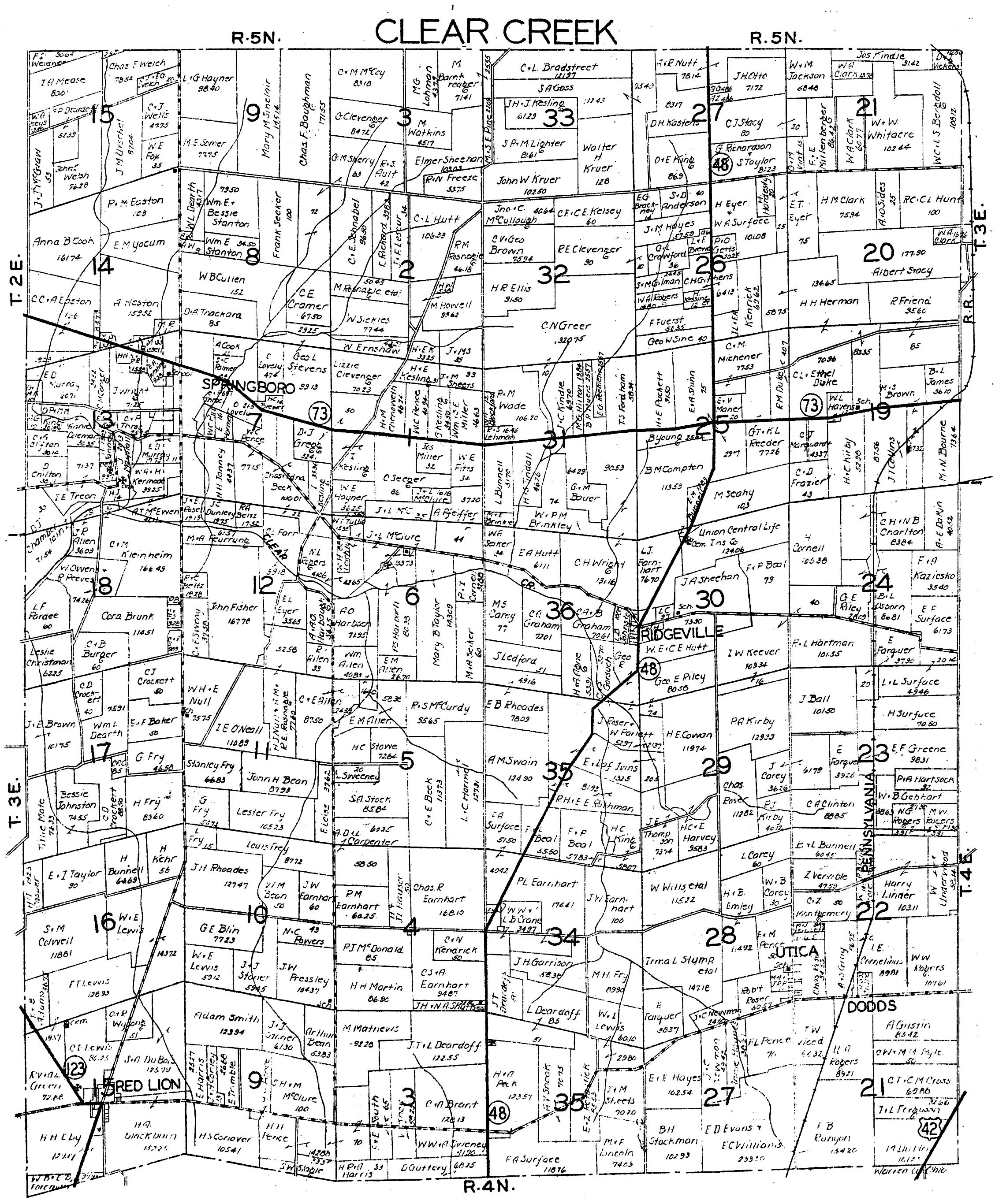 Warren County Ohio Gis Warren County Genealogical Society Map Resources